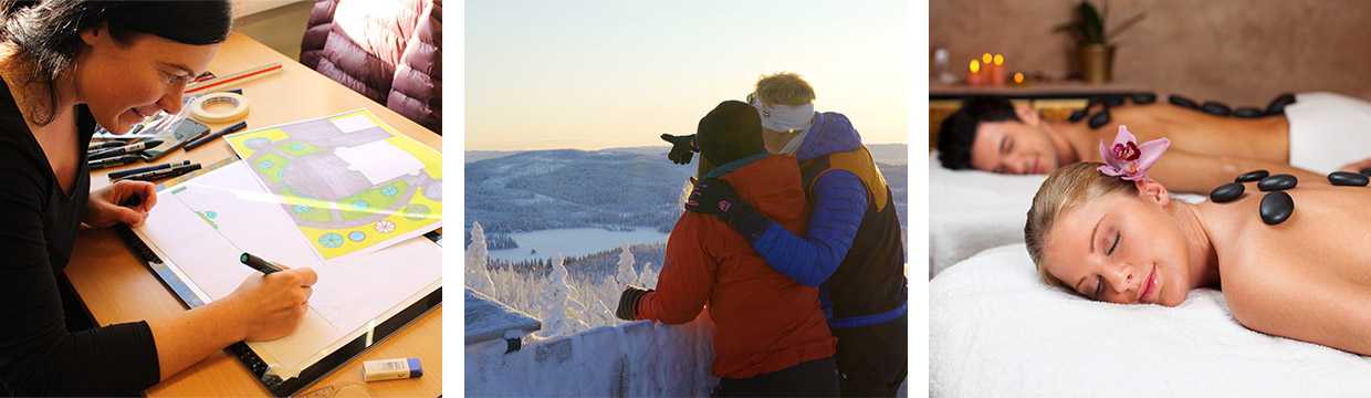 Workation illustrasjon - Vea, Lushugtårnet, Otium Spa - Vinter