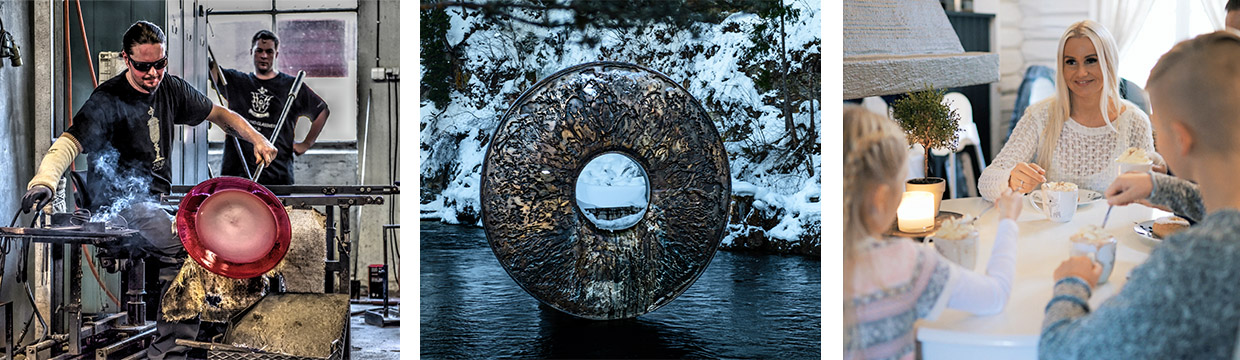 Vinter - Hadeland Glassverk og Kistefos